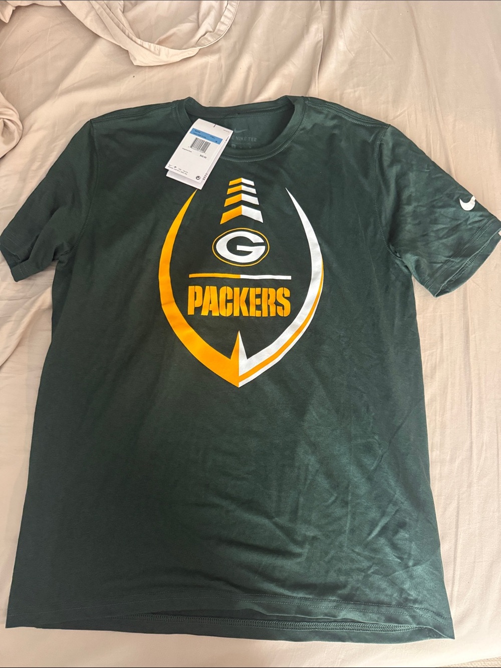 Nike Green & Yellow Green Bay Packers Shield Tee